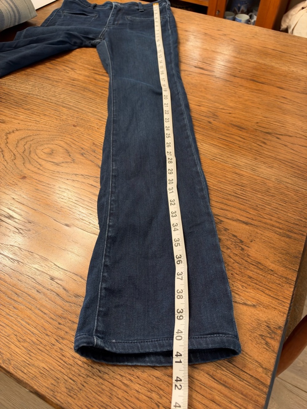 Pilcro Anthropologie Dark Wash Bootcut Straight Jeans Size 26 French Girl Chic - Picture 12 of 15